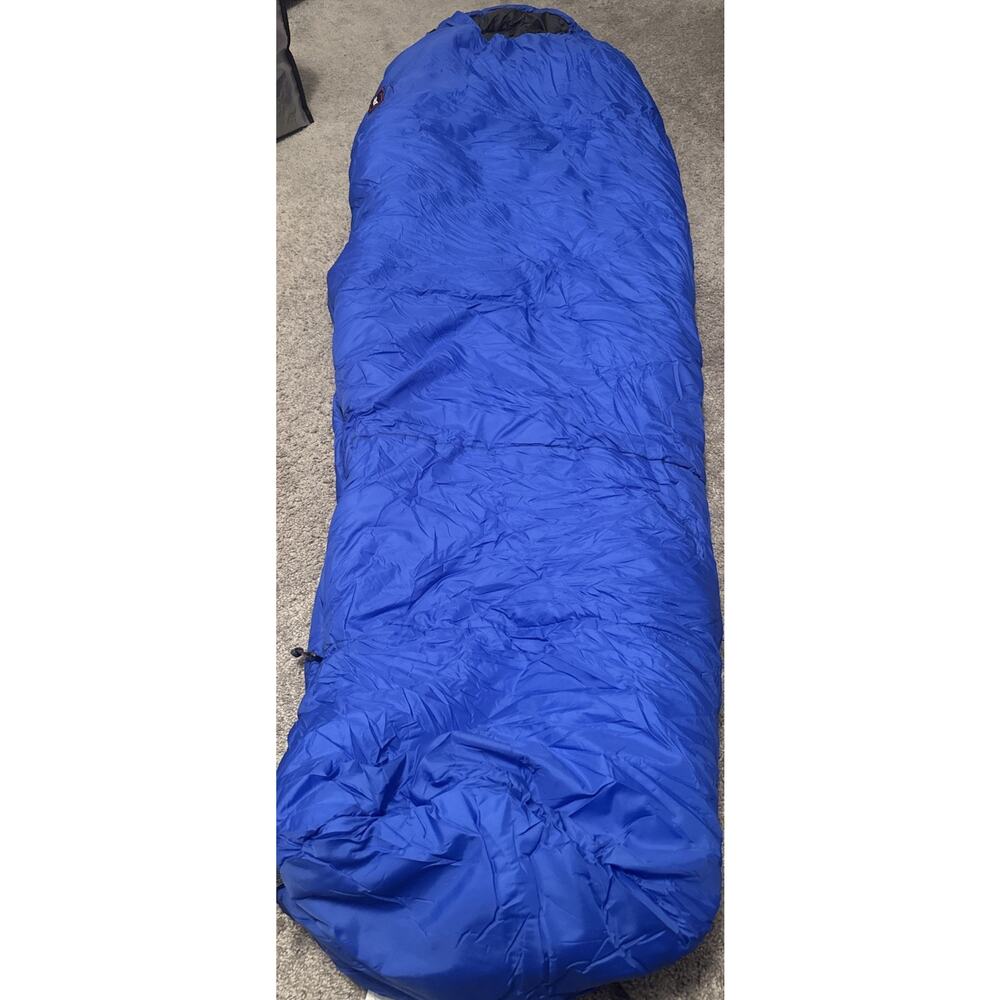 Marmot Mountain Mummy Sleeping Bag Used 82x31” Blue